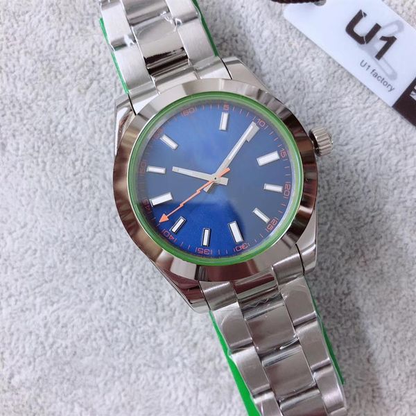 

st9 classic watch automatic 2813 movement 39mm sapphire glass z blue dial men watches stainless steel bracelet navy dial mens wris255v, Slivery;brown