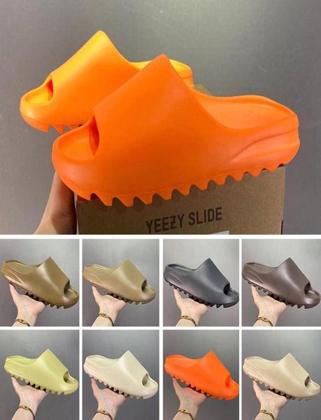 

slippers eva for men woman comfortable sandals glow green soot onyx black bone resin desert sand pure slides mens slide6867724