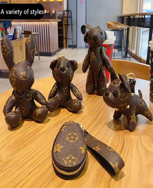 

car key rings cute creative personality old flower doll bag keys chain pendant luxury jewelry4258405, Slivery;golden