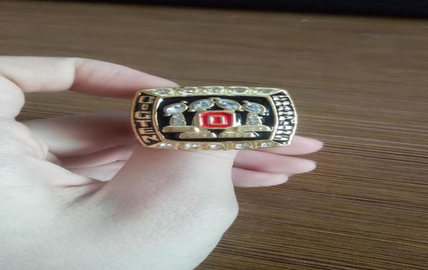 

2008 ohio buckeye university ring for men europe and america memorial nostalgic classic7165550, Golden;silver