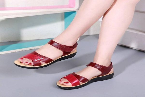 

sandals summer mom soft soled women039s middle aged and elderly mom shoes non slip comfortable women039s shoes9618856, Black