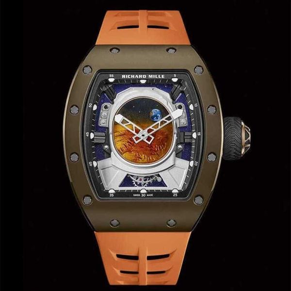 

richarmilles watches designer watches mechanical wrist watch swiss movement pilot quartz wrist rm swiss watch series tourbillon titanium all, Slivery;black