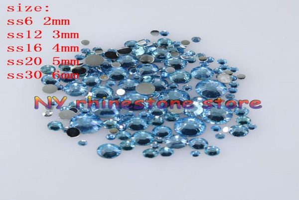 

100010000pcsbag 26mm light blue resin crystal rhinestones flatback super glitter nail art wedding decoration applique non fi9436862, Black