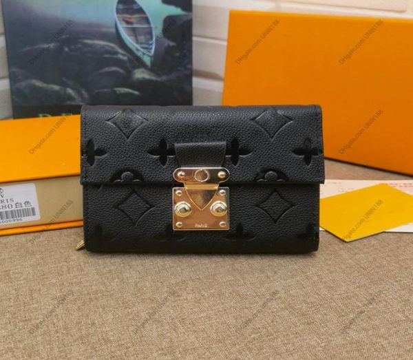 

women luxurys designers short wallets metis handbag embossed flower l bag slock ladies travel wallet zip coin purse 115cm with b8136033, Red;black