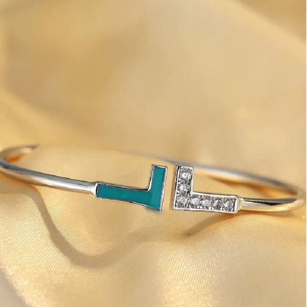 

bangle luxurys designers bracelet women charm bracelet trend fashion studded with diamonds bracelet boutique gift jewelry good new, Black