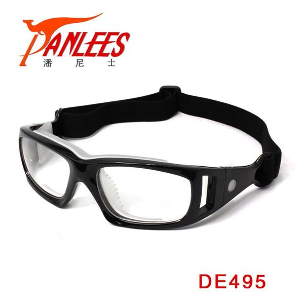 

whole-panlees prescription sports goggles prescription football glasses handball sports eyewear with elastic band shippin233i, White;black