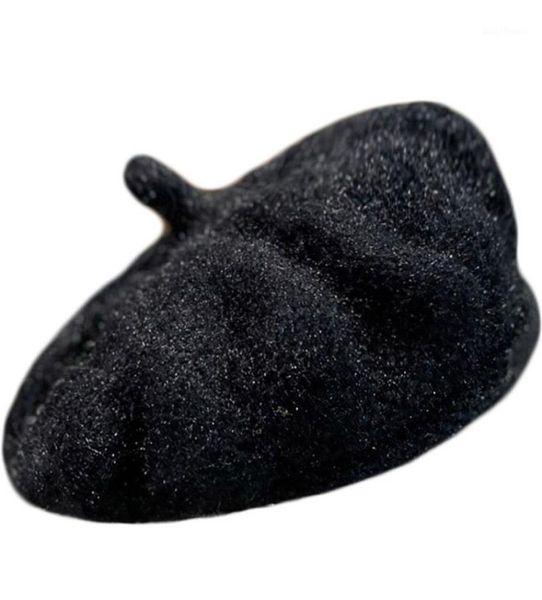

berets cute knitted hat furry plush beautiful warm match winter hats korean beret clothing accessories aeshtetic sombreros de sol 2416249, Blue;gray
