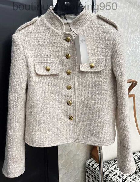 

autumn designer jackets womens rough tweed coat standing collar long sleeve french style celebrity dress women, Black;brown