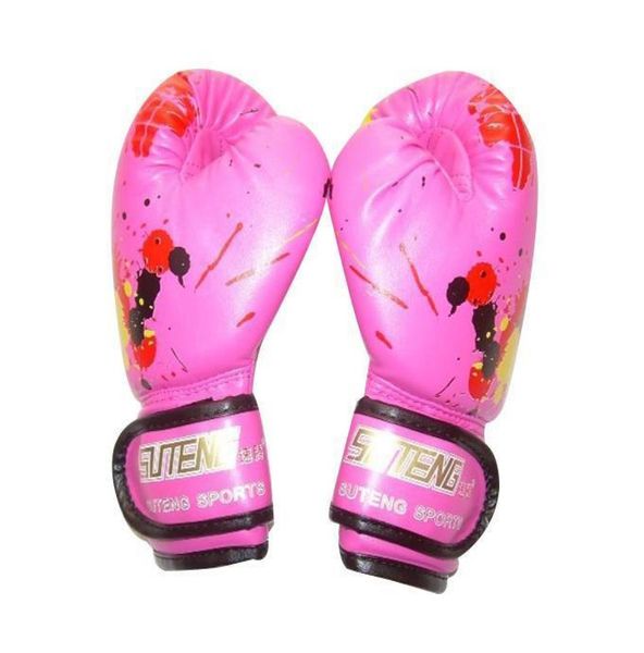 

children kids boxing gloves cartoon printing breathable soft pu sparring training boxing gloves kickboxing pads5573157