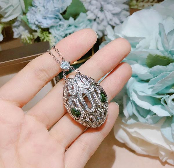 

python necklace jewelry for women pendants thick necklace suit fine custom luxurious jewelry earrings7698792, Silver