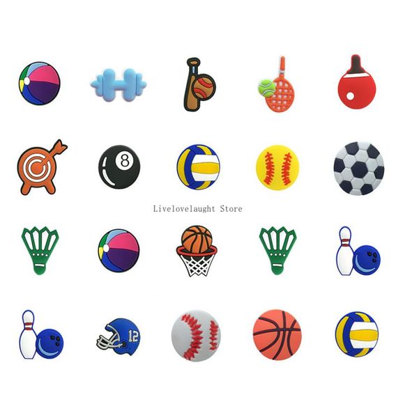 

wholesale sports football soft pvc shoe charm accessories decoration buckcle for girl bracelet wristband party gift favors9096782, White;pink