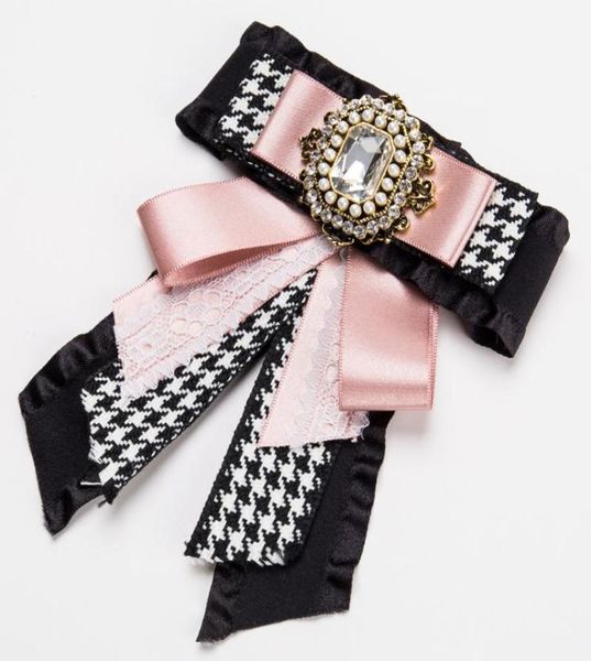 

pins brooches luxury rhinestone bowknot brooch pins for women simple design fashion jewelry wedding pin and bijouterie broches gi9245229, Gray