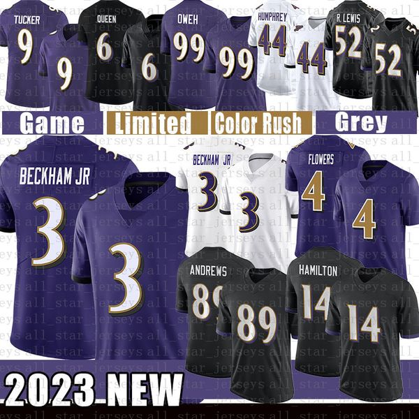 

lamar jackson football jersey men odell beckham jr. zay flowers j.k. dobbins ray lewis marlon humphrey odafe oweh patrick queen justin tucke, Black;red