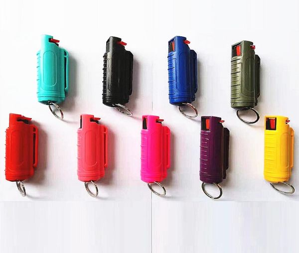 

9 colors fashion 20ml spray keychain self defense products wolf self defenses key chain outdoor female selfdefense keychains8132409, Silver