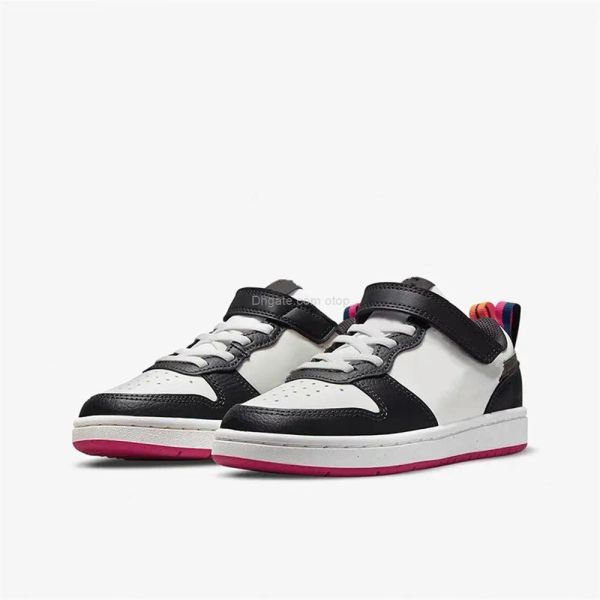 

2022 court borough low 2 off noir pink prime gs basketball shoes white black pink dj0040-100 kids boys girls sports children students sneake