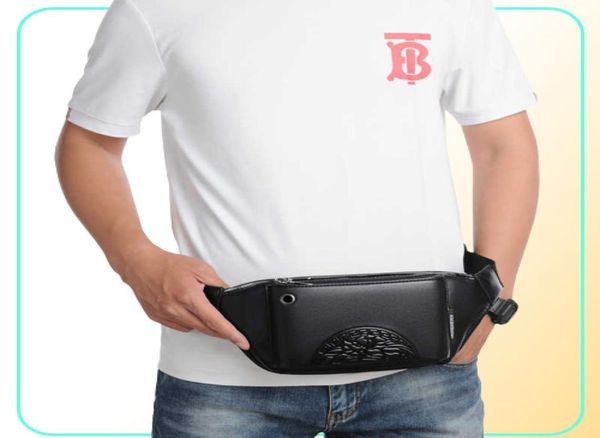 

men039s waist bag trendy fashion largecapacity men chest bags brand casual street messenger bag shoulder riding coin purse7825457