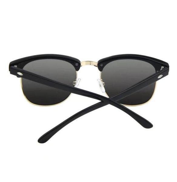 

fashion 2021 designer ray men women sunglasses vintage pilot brand band uv400 protection sun glasses with box lens9309347, Black