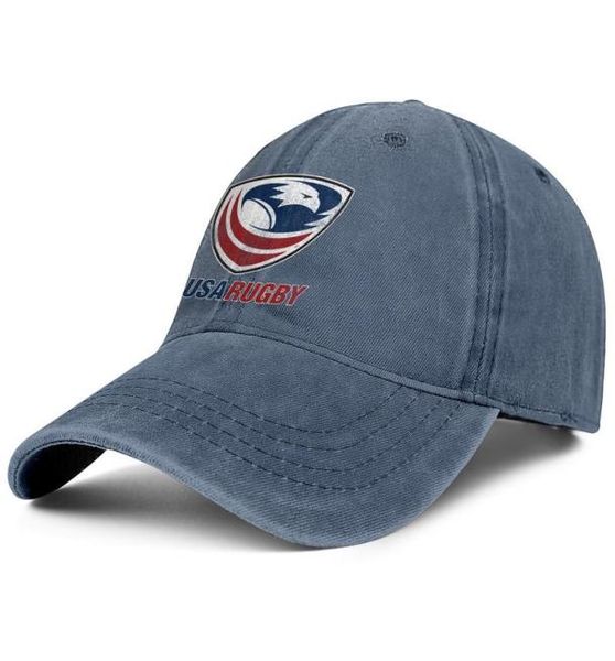 

stylish usa rugby logo denim baseball cap cool team hats white7478101, Blue;gray