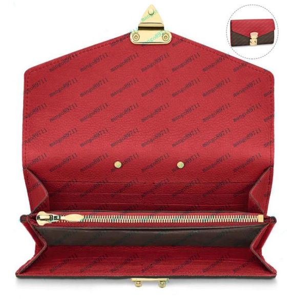 

long purse with orange box womens large capacity leather clutch wallets card holder whole 9 colors fashion hasp tote bags5644992, Red;black