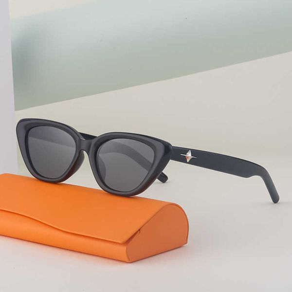 

2023 new fashion cat eye small frame gm sunglasses women's fashion korean star glasses ifmh, White;black