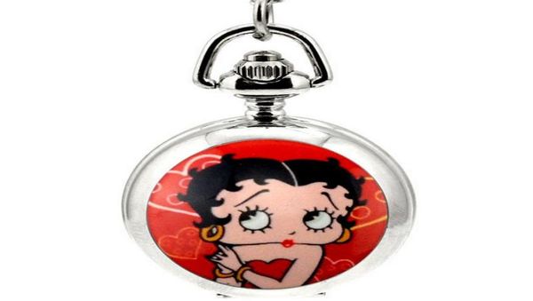 

new arrival fashion selling cute anime cartoon beauty enamel children students quartz pendant necklace pocket watch2581447, Slivery;golden