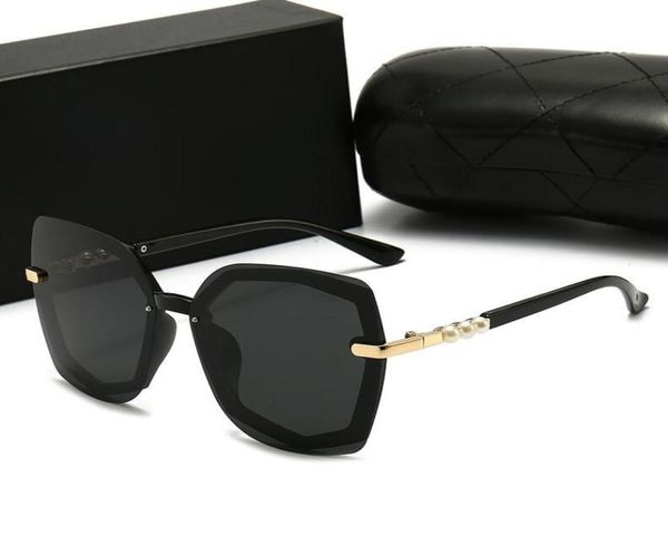 

fashion women sunglasses square frame goggles pearl jewelry uv protection eyewear avantgarde style2876704, White;black