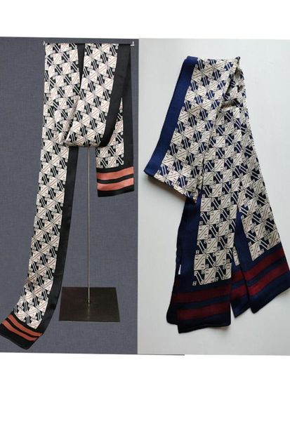 

men039s 100 silk scarf long double layer neckerchief cravat suit shirt black blue6489428, Blue;gray