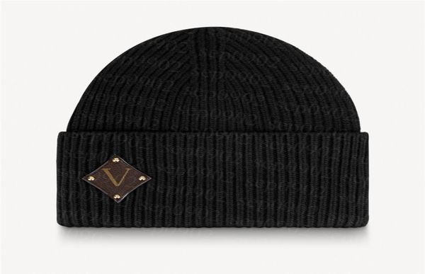 

designers wool knitted beanies solid color casual beanie men women windproof cap couple autumn winter hat1087363