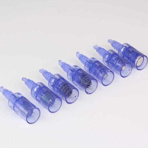 

electric a1 a6 derma pen 100pcs replacement 36pin blue needle cartridges