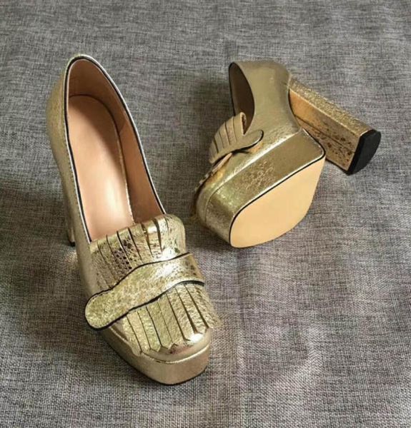 

2022 spring summer autumn new fashion dress shoes genuine leather high heels single shoes size35415593474, Black