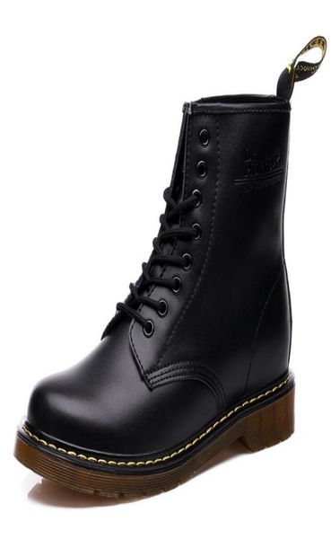 

martens split leather women boots brand snow boots winter boot fur warm comfortable women shoes dr with box st324 c1116553568, Black
