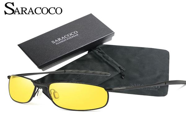 

saracoco brand designer glasses for night driving male polarized sunglasses men polaroid lens 2020 square oculos del sol r1307291856, White;black