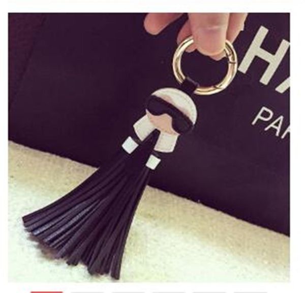 

cute key chain for women kar trinket bag bugs car key ring tassels bag charm holder ornaments leather keychain k008black6875251, Silver