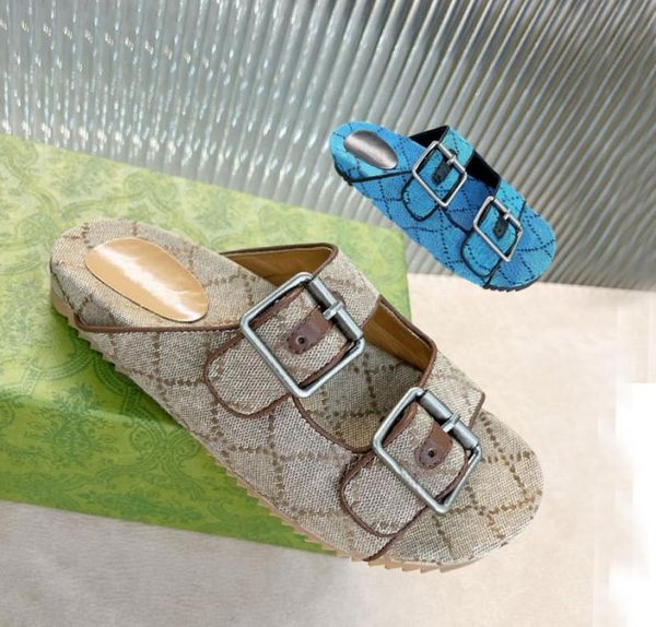 

2021 beach thick bottom cartoon slippers fashion summer outdoor platform lady sandals alphabet leather designer el bath wo3378483, Black