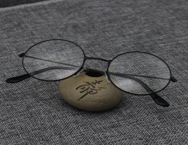 

fashion vintage retro metal frame clear lens glasses nerd geek eyewear eyeglasses oversized round circle eye glasses4515793, White;black