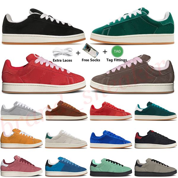 

crystal white black red green campus 00s shoes mens womens designer low trainers dust cargo clear pink gum energy suede leather vintage plat