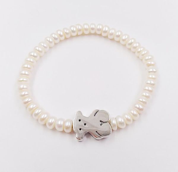 

authentic 925 sterling silver bracelets silver sweet dolls bracelet fits european bear bear jewelry style gift 6159046309490217, Golden;silver