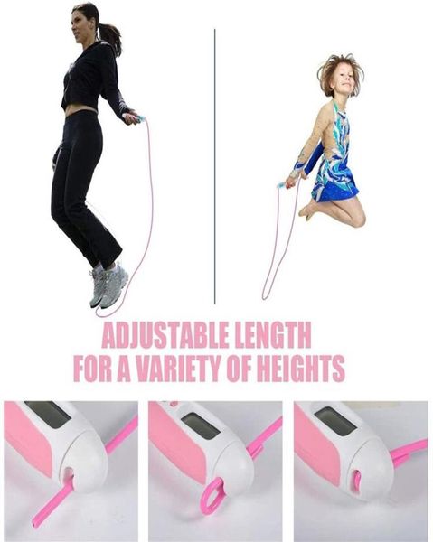 

electronic counting load skipping rope digital time setting jumprope with counter exercise adjustable skippings ropes new293a213r7189704