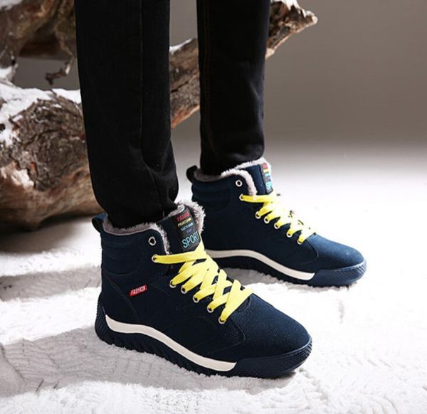 

selling new crossborder outdoor snow boots men039s cotton shoes highcomfortable men039s shoes casual large size p5074517, Black