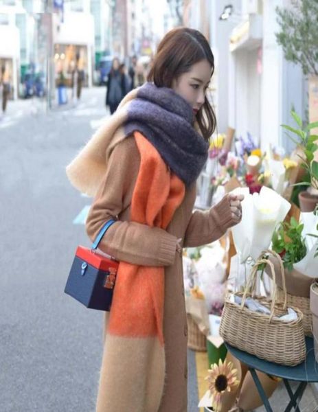 

jil039s same sander scarf women039s winter new gradients jil sandar contrast mohair56841055843309, Silver