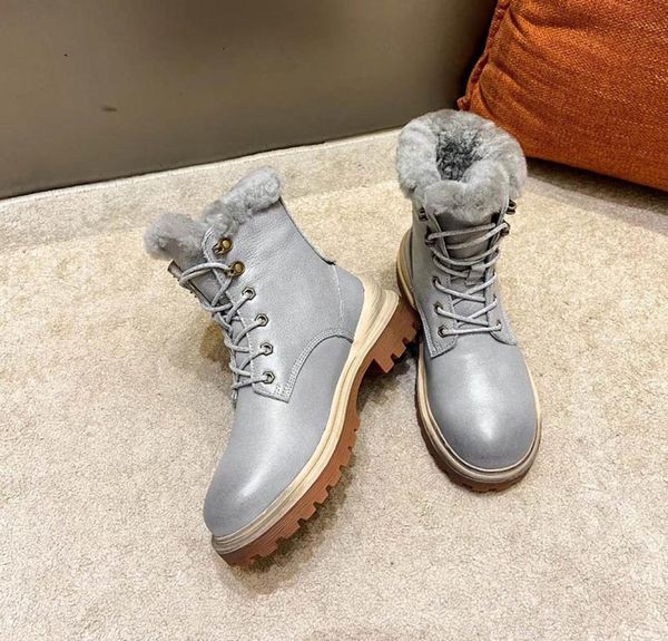 

retro leather famous fashionable martin boots for lady designer shoes boots autumn winter outdoor snow boots womens sneakers9432489, Black