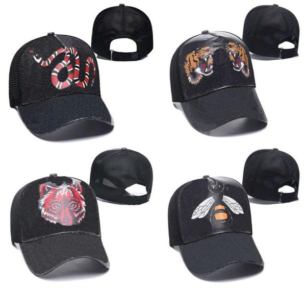 

designer mens baseball caps woman brand tiger head hats bee snake leopard embroidered bone men women casquette sun hat gorras spor4865425, Blue;gray