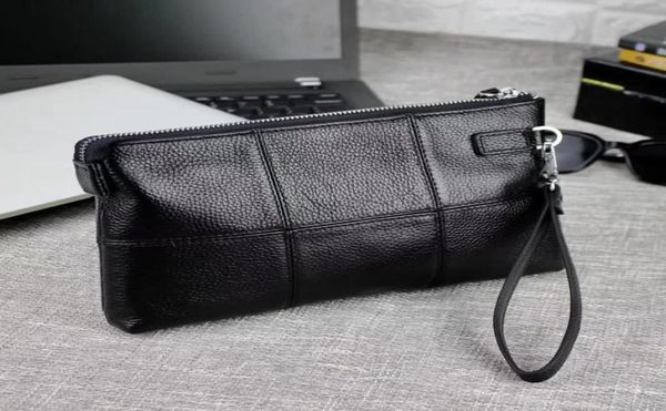 

classic mens designer bag clutch black leather zipper large capacity fashion cosmetic bag 2022 new wallets handbags18448042180910