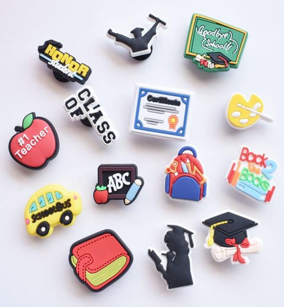 

wholesale graduate charms fit for shoes and wristband bracelet decoration4205478, White;pink