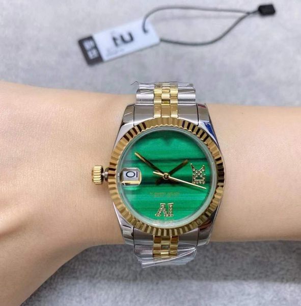 

u1 st9 tow tone gold green roman limited dial 31mm 116231 278273 automatic mechianical ladies wristwatches jubilee strap sapphire 9385276, Slivery;golden