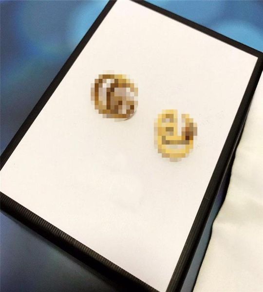 

classic letters earrings studs retro designer earrings women brand charm earrings jewelry gift for party anniversary7972343, Golden;silver