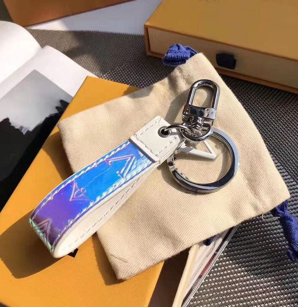 

keychain classic luxury designer latest style gradient color women buckle keychains colorful bags sports car pendant 4999843, Silver