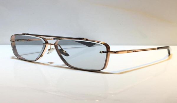 

m six sunglasses men popular model metal vintage fashion charm style square frameless uv 400 lens come with package selling2107319, White;black