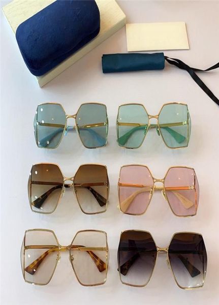 

2021 fashion sunglasses for men connected lens square frameless sunglass goggle a378174207, White;black