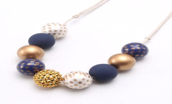 

fashion diy boys girls polka dot chunky bubblegum beads necklace handmade kids children adjustable rope necklace for kid holiday p9814565, Silver